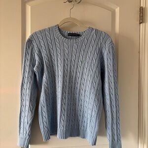 Vintage powder blue Ralph Lauren corded sweater